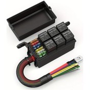 Resim Hightower 6 Yuvalı Otomotiv Röle Sigorta Kutusu - Evrensel Araç Röle Kit 