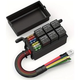 Resim Hightower 6 Yuvalı Otomotiv Röle Sigorta Kutusu - Evrensel Araç Röle Kit 