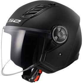 Resim LS2 AIRFLOW 2 MAT SİYAH MOTOSIKLET (ÇENE AÇIK) KASK 