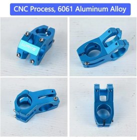 Resim Wake Gidon ve Boğaz Seti, Mavi Renk, Aluminyum, Uzunluk 780 Mm, Gidon Boğaz Çapı 31.8 mm 