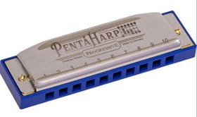 Resim Hohner M2116X Pentaharp Boxed Low Frn Blue Fa Majör Mızıka 