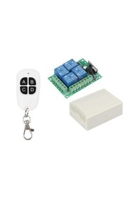 Resim 12v 4 Kanal Uzaktan Kumandalı Rf Modülü Alıcı Verici 