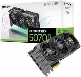 Resim PNY GeForce RTX 5070 Ti 16GB GDDR7 256-Bit, DLSS 4, Ray Tracing, PCIe 5.0, 4K Ultra Gaming Ekran Kartı - VCG5070T16TFXPB1 