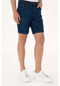 Resim U.S. Polo Assn. Erkek Mavi Jean Şort 50306058-DN0030 