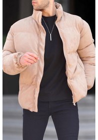 Resim Madmext Camel Nubuk Erkek Şişme Mont 6802-camel Camel 