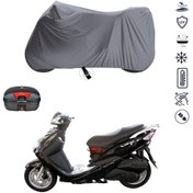 Resim Sym vs 150 Arka Çanta Uyumlu Motosiklet Branda Su Geçirmez Motor Branda 