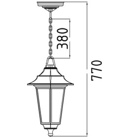 Resim Horoz Begonya-3 Sarkıt Siyah Beyaz 