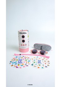 Resim 6-12 Yaş Çocuk Güneş Gözlüğü Candy Pink Pembe 