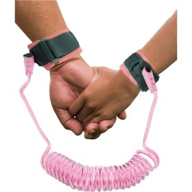 Resim Hac Umre Çocuk Güvenlik Bilekliği Kayıp Önleyici Spiral Kordon - Pembe Pembe 