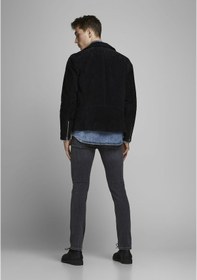 Resim Jack & Jones Slim Fit Düşük Bel Siyah Erkek Kot Pantolon 12159030 Siyah 