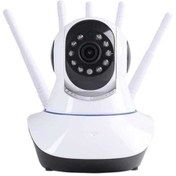 Resim Teknomila 360° Wifi Ip Güvenlik Kamera 5 Antenli Gece Görüşlü Sensörlü Harekete Duyarlı Ip Kamera 1080 HD Teknomila