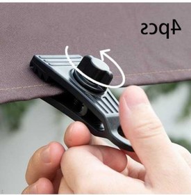 Resim Novahub 4 Adet Ağır Hizmet Muşamba Klipleri - Tente Kelepçeleri - Tekne Kapakları İçin 