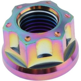 Resim Suntek Magideal Motosiklet Yarışı Titanyum Altıgen Başlı Flanş Somunları Vida Renkli M14x1.5 