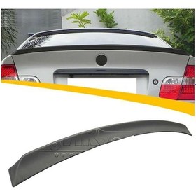 Resim Bmw E46 M3 Bagaj Üstü Spoiler Parlak Siyah Spoyler Plastik İthal 