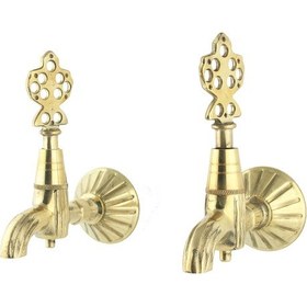 Resim FKN LPD İkili Sarı Osmanlı Musluk 