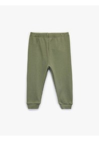 Resim Koton Basic Jogger Haki Erkek Bebek Eşofman Altı 6wmb40093tk Haki 