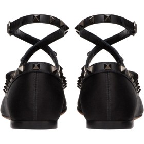Resim Valentino Garavani Rockstud Balerin Düz Ayakkabılar 