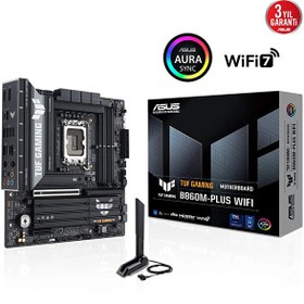 Resim Asus Tuf Gaming B860M-Plus Wifi Intel B860 LGA1851 DDR5 Anakart 