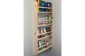 Resim Karaköse Ahşap Montessori Ahşap Çocuk Odası Eğitici Kitaplık Ahşap Bebek Çocuk Odası Duvar Rafı Kitaplık Eğitici 