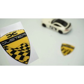 Resim Dk Dacia Duster Kelebek Cam Damla Desen Sarı Logo Arma Seti 