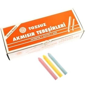 Resim 100 Lü Renkli Tebeşir 10 Paket 1 Koli 