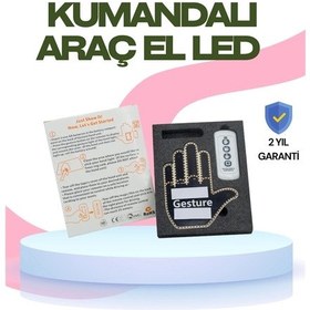 Resim Bfs Yüksek Görünürlüklü Otomobil Jest Işığı 3 Modlu Led Arka Cam Aksesuarı, Pratik Ve Eğlenceli Çok Renkli 