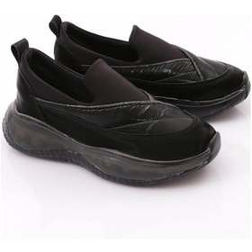 Resim Dgn P3 Kadın Taş Şeritli Spor Ayakkabi Siyah İpek Siyah 