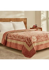 Resim Karaca Home Flara Terra Cota Çift Kişilik Pamuklu Battaniye Terracotta 