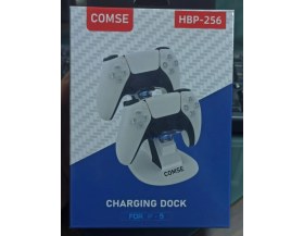 Resim Comse Ps5 Dualsense Joystick Şarj Standı Işıklı Şarj Istasyonu Beyaz HBP-256 