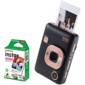 Resim Fujifilm Instax Mini Liplay Şipşak Fotoğraf Makinesi & 10'lu Film Elegant Black 