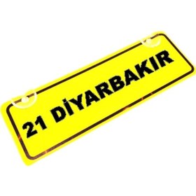Resim 21 Diyarbakır Yazılı Sarı Dekor Plaka Sök Tak Pratik Yeni Nes 