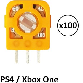 Resim 100 Adet 10K Ps4 Xbox One Analog Mikro Direnç Potans Turuncu 