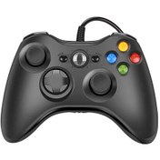 Resim Usb Kablolu Xbox 360 Konsolu Joypad Win 7/8/10 Pc Joystick Conole Mando Oyu Black 