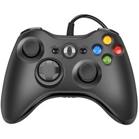 Resim Usb Kablolu Xbox 360 Konsolu Joypad Win 7/8/10 Pc Joystick Conole Mando Oyu Black 
