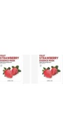 Resim Çilekli Kağıt Maske Lebelage Fruit Strawberry Mask (2 Paketi) 