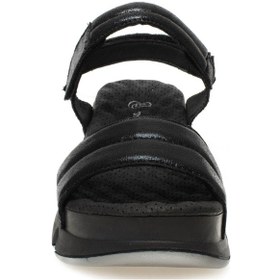 Resim Muya 33228z Bolissa Dolgu Topuklu Siyah Kadın Sandalet Siyah 