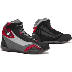 Resim Forma Genesis Korumalı Motosiklet Botu Siyah Gri Kırmızı 