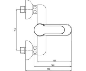 Resim Eca Nita Banyo Duş Bataryası 102102475 E.C.A. 