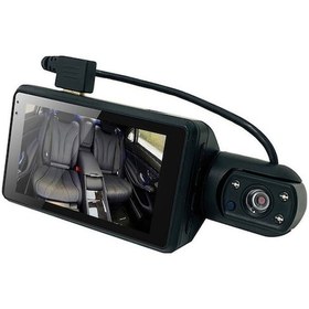 Resim Createtech 1080p Dvr Araba Dash Kamerası Ön + İç Çift Kamera 3 İnç Ips Ekran Gece Görüşlü 