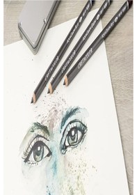Resim Van Dyck A5 200 Gram 20 Yaprak Cretacolor6'lı Aquarell Sulandırılabilir Fırçalı Rulo Kalemlik Seti 