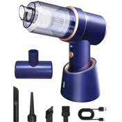 Resim 3'ü 1 Arada Mini Güçlü Emme Elektrikli Süpürge Araba Is0u3ı Mavi 