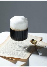 Resim The Mia Çizgili Cam Kadeh 250 Ml 