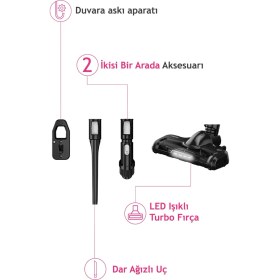 Resim ALTUS AL 6824 DS 150 W Güç Değeriyle Dikey Kullanıma Uygun 2'si 1 Arada Şarjlı Süpürge 