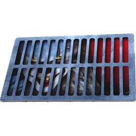 Resim Hangfox 3d Halüsinasyon Palyaço Kapı Paspası - Su Emici, Kaydırmaz, Poliester Ve Kauçuk, 60x90 Cm 