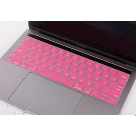 Resim Macbook Pro Klavye Koruyucu Us To Tr Touchbarlı 13inç A1706 A1989 A2159-15inç A1707 A1990 İle Uyumlu Açık Pembe 