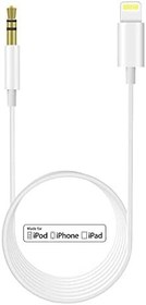 Resim Araç Ses Aksesuarı iPhone AUX Kablosu [MFi Sertifikalı] Lightning Jack - 3.5mm Kablo, iPhone13/13 PRO/SE/12/12 Pro/11/11PRO/XS/XS/XR/8/7/Ev/Kulaklık/Araç Radyosu, A-893 ile uyumlu 
