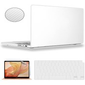 Resim TEKNETSTORE Macbook Air 13 Inç M1 Çip A2337 Tam Uyumlu Alt Üst Kılıf + Klavye Kılıfı + Ekran Koruyucu Film 