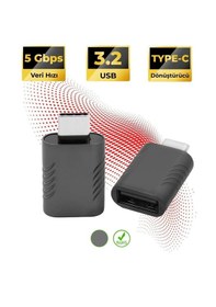 Resim Usb 3.2 To Type-c Dönüştürücü Yüksek Hızlı Veri Aktarımı 