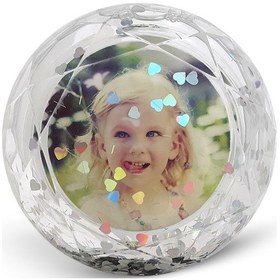 Resim Kişiye Özel Kristal Görünümlü Kar Küresi Çerçeve 