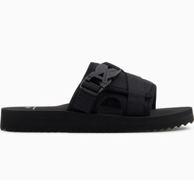 Resim Armani Exchange Siyah Erkek Plaj Terliği XUP016 